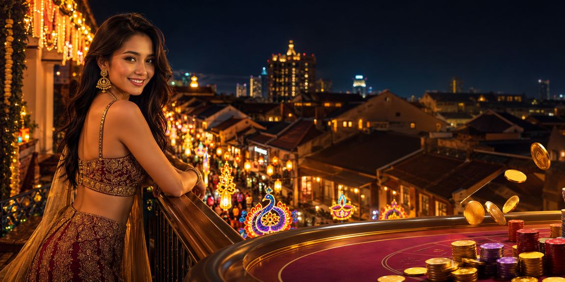 Suasana permainan baccarat gaya Melayu di Melaka bersama elemen sukan